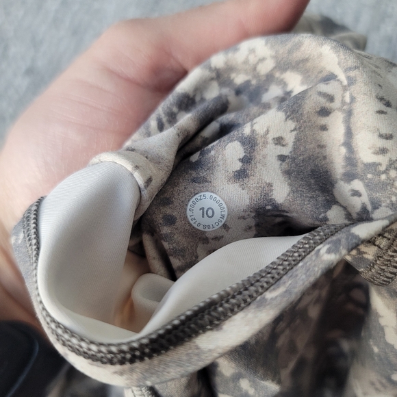 Lululemon Invigorate High Rise Tight Legging 25" Size 10 In Gritstone White Opal - Picture 9 of 14